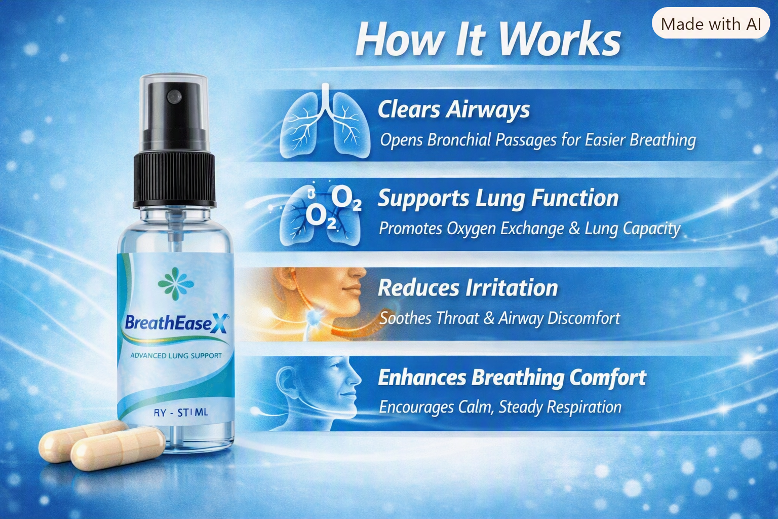 How BreathEaseX is positioned to support airways, lung function, and breathing comfort